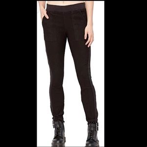 XCVI Black Textured Leggings, Large, Never worn. NWOT